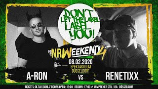 RenetiXX vs ARon  DLTLLY RapBattle NRWeekend4  Düsseldorf  2020 [upl. by Neerom486]