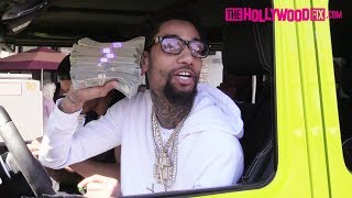 PnB Rock Speaks On Tekashi 6ix9ine While Showing Off 100000 Cash In Beverly Hills 32918 [upl. by Frederic]