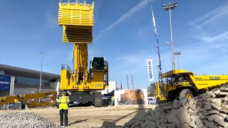 Komatsu mining demonstration Bauma 2022 [upl. by Eedolem]