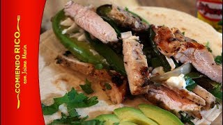 Fajitas de Pollo Con Salsa El Yucateco [upl. by Ahseila]