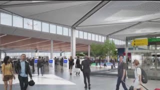 Newark Liberty International Airport unveiling renovated terminal [upl. by Daht]