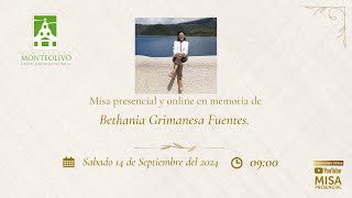 Misa presencial y online en memoria de Bethania Grimanesa Fuentes [upl. by Desdee]