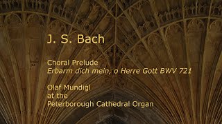 J S Bach  Chorale Prelude quotErbarm dich mein o Herre Gottquot BWV721 [upl. by Hagood]