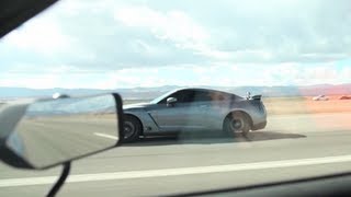 1000 HP GTR vs 900 HP GTR Half Mile Runway Drag Race [upl. by Katina637]