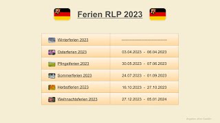 Ferien RLP 2023 [upl. by Anyrak]