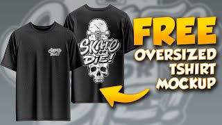 FREE OVERSIZED TSHIRT MOCKUP DESIGN STREETWEAR MOCKUP PSD [upl. by Aneetsyrk]