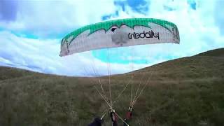 Paragliding Speedflying Hike amp Fly West Lomond Hill Scotland [upl. by Ynomrah390]