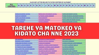 MATOKEO YA KIDATO CHA NNE 2023 YANATOKA LINI [upl. by Arad]