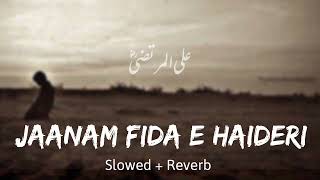 Jaanam FidaeHaideri Slowed  Reverb  Sadiq Hussain [upl. by Rebekah]