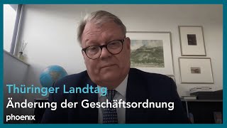 Thüringer Landtag Einordnung von Prof Michael Brenner Verfassungsrechtler [upl. by Norvol174]