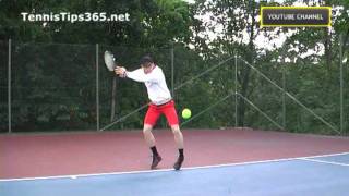 Forehand Tennis Lesson 5  The Body Weight Transfer  righthanded [upl. by Stephanus]