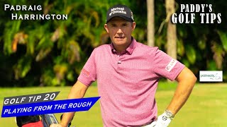 PLAYING FROM THE ROUGH  Paddys Golf Tip 20  Padraig Harrington [upl. by Eloise]