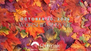 October 20 2024 Sunday Worship Service at Cherryvale UMC Staunton VA [upl. by Allista]