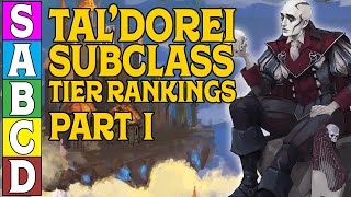 TalDorei Subclass Tier Ranking in DampD 5e Part 1 [upl. by Anrym42]