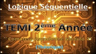 28 Compteur Asynchrone Modulo 7 Théorique Avec Bascule D  JK  Chron  شرح مبسط جدا بالدارجة [upl. by Sletten]