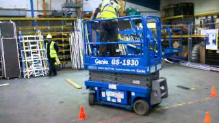 Lee does his scissor lift IPAF test [upl. by Esojnauj345]