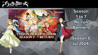 Black Clover Mobile Season 1 to 7 Mage Banner  Should You Pull [upl. by Akeinahs584]