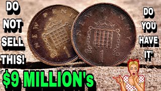 Top 10 ULTRA UK ONE NEW PENNY RARE UK ONE PENNY COINS WORTH BIG MONEYCOINS WORTH MONEY [upl. by Anailil]