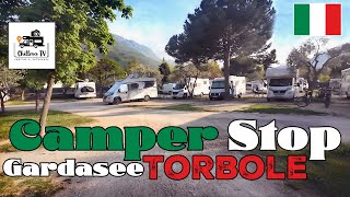 Camperstop  super WohnmobilStellplatz im Norden des Gardasees  Italien  Lago di Garda  4K [upl. by Octavia821]