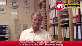 Friedrich Preuß Kommunalpolitische Arbeit der NPD in Helmstedt [upl. by Bridwell]