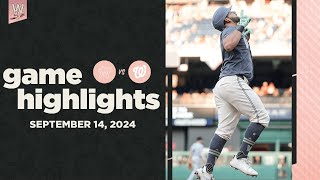 Marlins vs Nationals Game Highlights 91424  MLB Highlights [upl. by Carolee340]