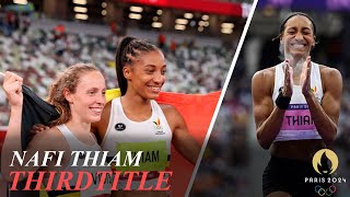 Nafi Thiam Wins Third Heptathlon Title in a Row Katarina JohnsonThompson Silver Noor Vidts Bronze [upl. by Eanahc265]