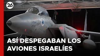 Así despegaban los aviones israelíes antes de atacar Irán [upl. by Earej]