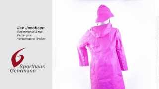 Ilse Jacobsen Raincoat amp Hat  Regenmantel mit Hut pink [upl. by Myrt]