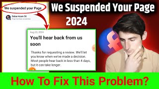 How To Fix We Suspended Your Page Facebook 2024  Facebook page Suspension Recovery TechnicalAbuxar [upl. by Inness135]