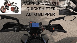 2022 KTM DUKE 390  QUICK SHIFTER  AUTO BLIPPER  SLIPPER CLUTCH EXPLAINED IN DETAIL  HINDI [upl. by Dracir]