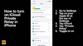 How to Turn on iCloud Private Relay [upl. by Aimar434]