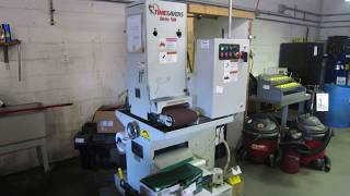 Timesavers Series 1100 Belt Sander  Grinder  Online Auction [upl. by Obaza671]