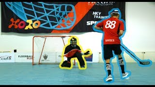 PAVEL BARBER VS HENRIQUE LUNGFIST  FLOORBALL SHOOTOUT CHALLENGE [upl. by Ackley]