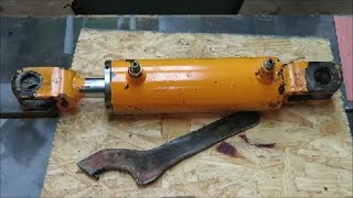 how to rebuild a hydraulic cylinder [upl. by March352]