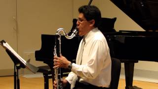 Prelude from Cello Suite No 1 by JS Bach  Bass Clarinet HD [upl. by Allimak]