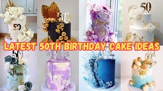 🎂50th Birthday Cake Design  50th Birthday Cake Ideas  50th Birthday Cake  Birthday Cake Photo [upl. by Frangos485]