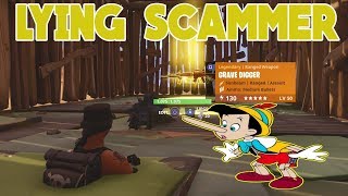 LYING SCAMMER SCAMMED HIMSELF Scammer Gets Scammed Fortnite Save The World [upl. by Bina]