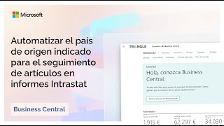 Automatizar el país de origen para el seguimiento de artículos en informes Intrastat  BC Wave 1 24 [upl. by Osmund]