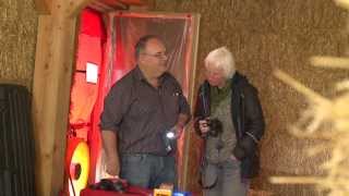 An Early Air Test of a Straw Bale House Aiming for Passivhaus [upl. by Aggappera110]