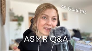 ASMR QampA  persönliche Fragen zum Psychologiestudium 🌷🥹  4K high quality omg german [upl. by Gwen]