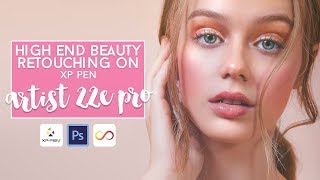 How to retouch photos on the Artist 22E Pro [upl. by Ihtraa]