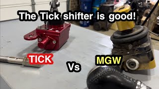 Tick performance corvette shifter vs mgw shifter The tick shifter is good [upl. by Eidnarb705]