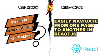 Fix quotnavigatepush is not a functionquot  quotuseHistory is not workingquot in React NOW [upl. by Uird]