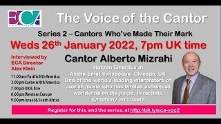 Voice of the Cantor Series 2 Programme 9  Cantor Alberto Mizrahi [upl. by Oicnanev]