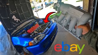 EBAY K20  K24 Intake Manifold x Huntertuned x FuelIt [upl. by Nayra391]