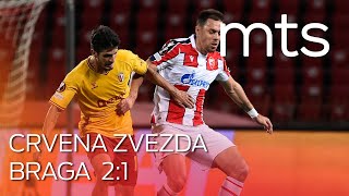 FK Crvena Zvezda FC Braga 21 prvo kolo grupne faze Lige Evrope sezona 202122 [upl. by Vacla]