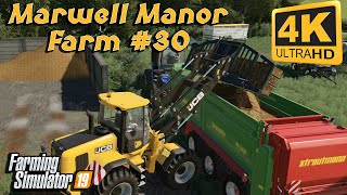 Mowing and collecting grass spreading lime and manure FS19 TimeLapse  Marwell Manor Farm 30  4K [upl. by Ayat]