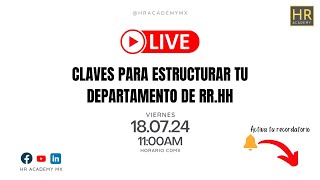 4 claves para estructurar o mejorar tu departamento de Recursos Humanos [upl. by Lutim]