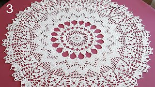 CROCHET Doily Tutorial How to crochet Part 3 [upl. by Aviva168]