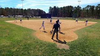 2024 MTSU commit Catcher Dimitra Milonopoulos walk off triple vs Hunderton Central 33024 [upl. by Chelsae]